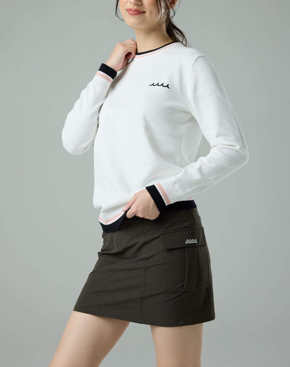 ストレッチナイロン カーゴスカート [全4色] – muta Online Store