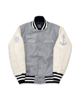 Spain leather STADIUM JACKET