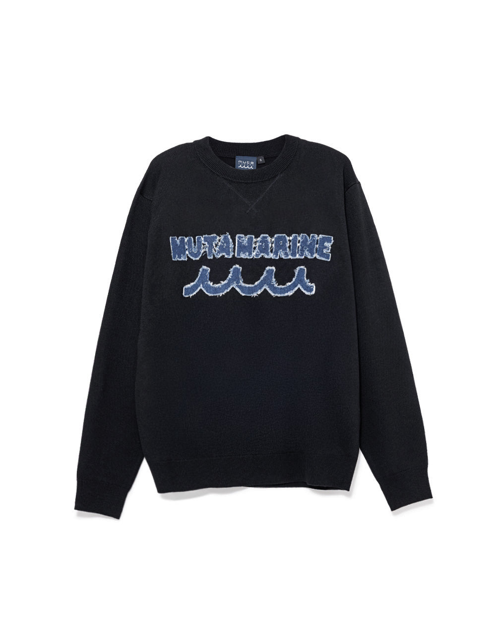 デニムパッチ クルーネックセーター [全2色] – muta Online Store