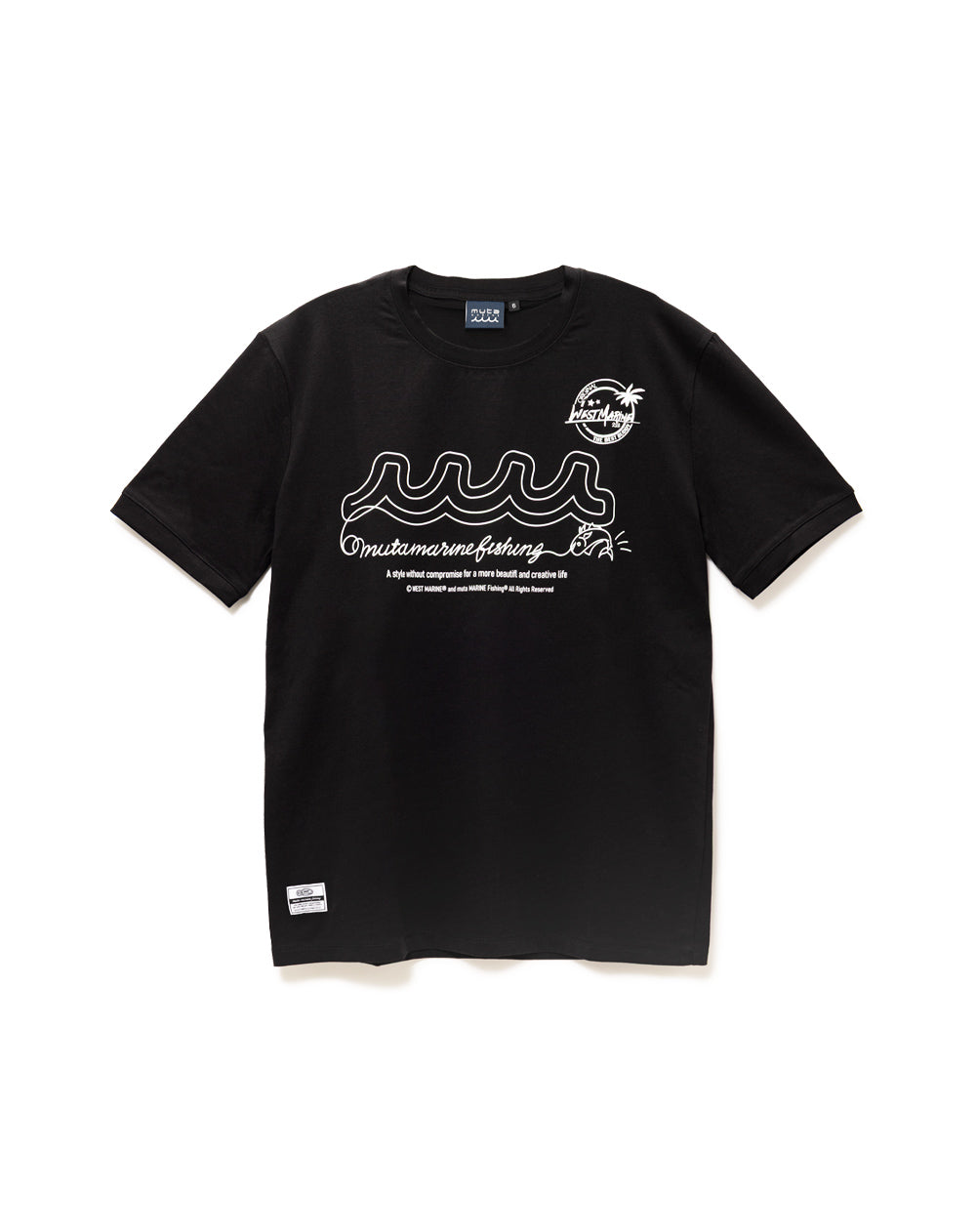 雑誌掲載【muta MARINE】POPEYE meets muta MARINE Fula Tシャツ フラッグアレジメント Tシャツ [全2色] – muta Online Store
