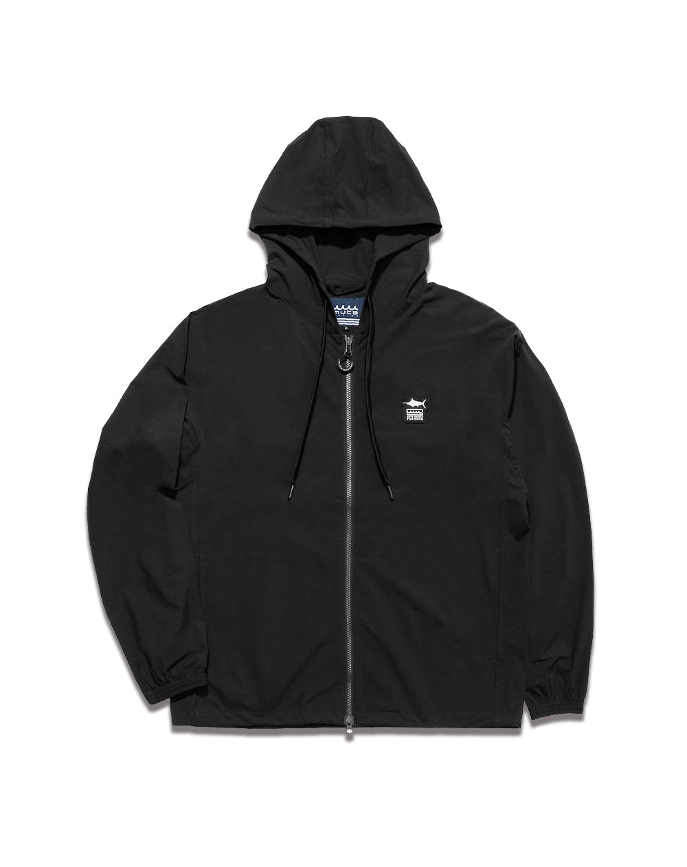 muta MARINE MOVEFIT ストレッチ ダブルジップ パーカー 黒 撥水ストレッチ ジップアップパーカー (MMF) [全2色] – muta Online Store