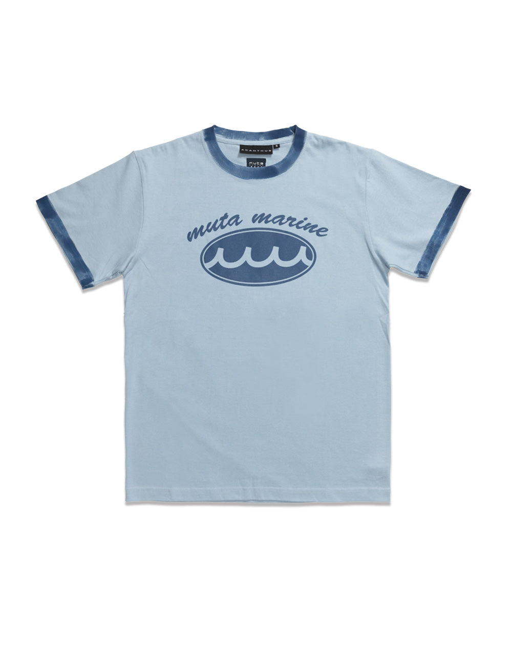 ACANTHUS × muta MARINE Circle Logo Hand paint Ringer Tee [全 ACANTHUS × muta MARINE Circle Logo Hand paint Ringer Tee [全