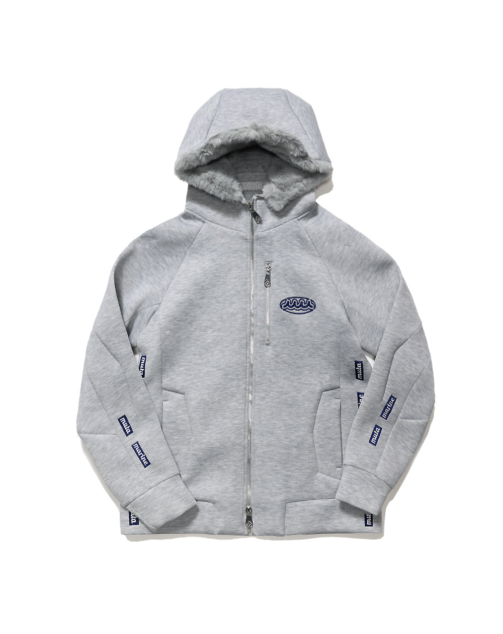 muta marine golf モールディングジャガードニットパーカー muta marine golf モールディングジャガードニットパーカー