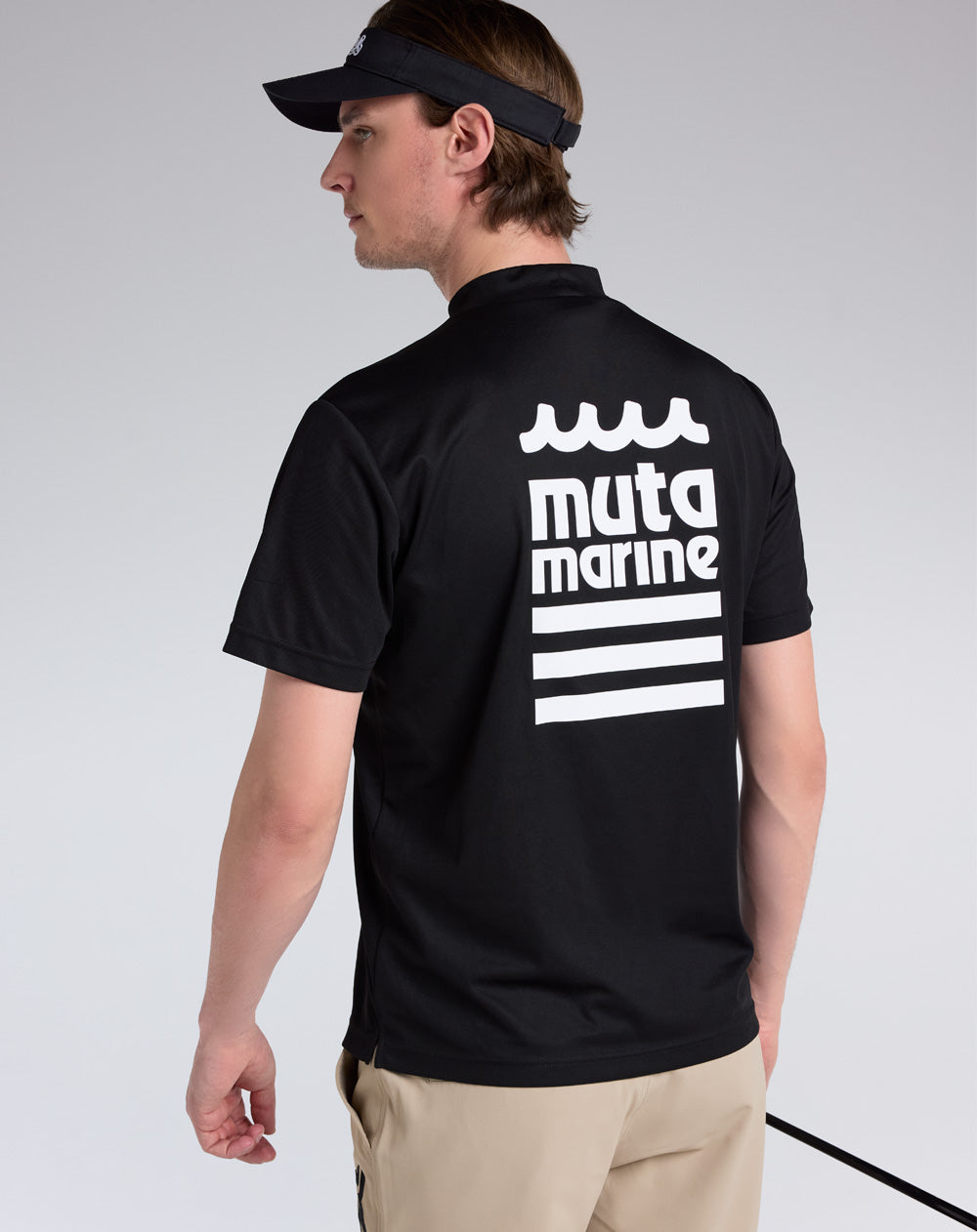 muta MARINE ムータ マリン ロンT ヘムリブ モックネックシャツ