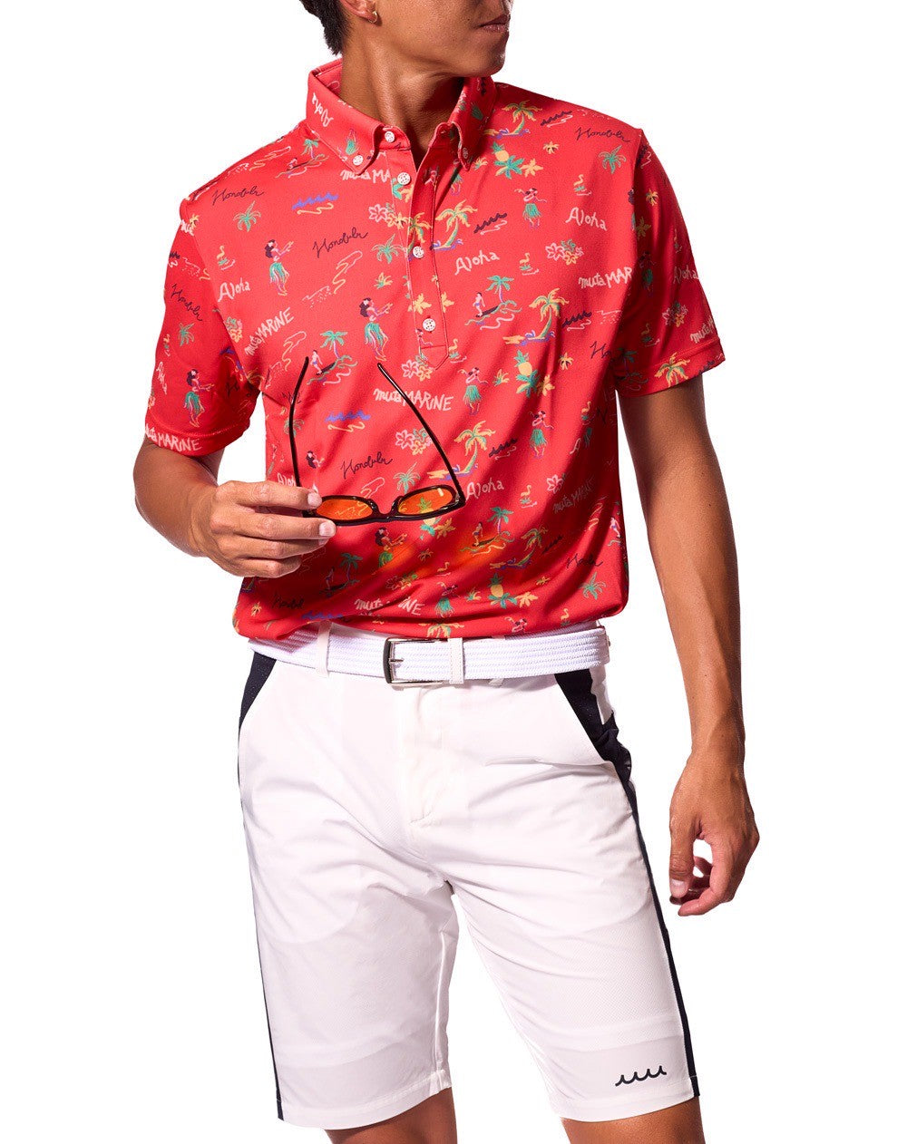 ムータマリン　ハワイアンポロシャツ サイズM ムータマリン ハワイアンポロシャツ サイズM MEN – POLO-SHIRTS