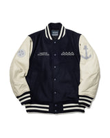 Spain leather STADIUM JACKET