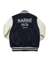 Spain leather STADIUM JACKET