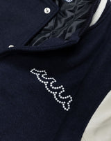 Spain leather STADIUM JACKET