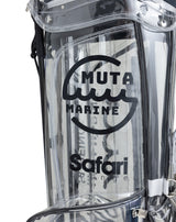 Safari x muta MARINE GOLF クリアキャディバッグ (クリア/ネイビー)