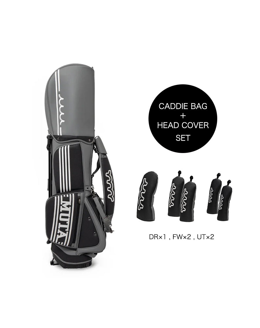 カ*ツ様 【新品】大人気muta キャディバッグ ヘッドカバー5点セット＋傘20 カ*ツ様 【新品】大人気muta キャディバッグ ヘッドカバー5点