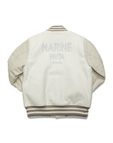 Spain leather STADIUM JACKET