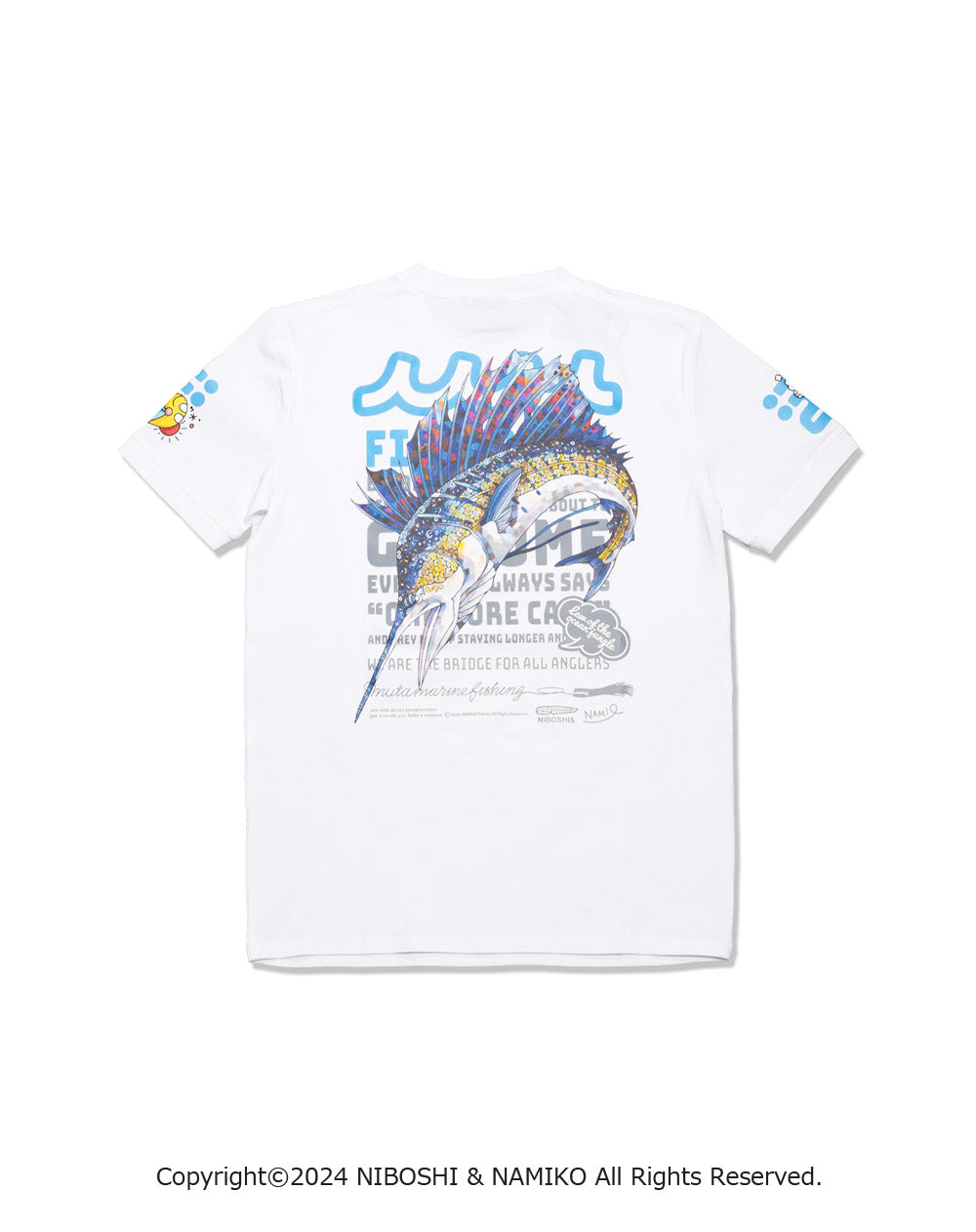 NAMIKO (NIBOSHI&) × muta MARINE Fishing Tシャツ (バショウカジキ) [全2色] – muta Online  Store