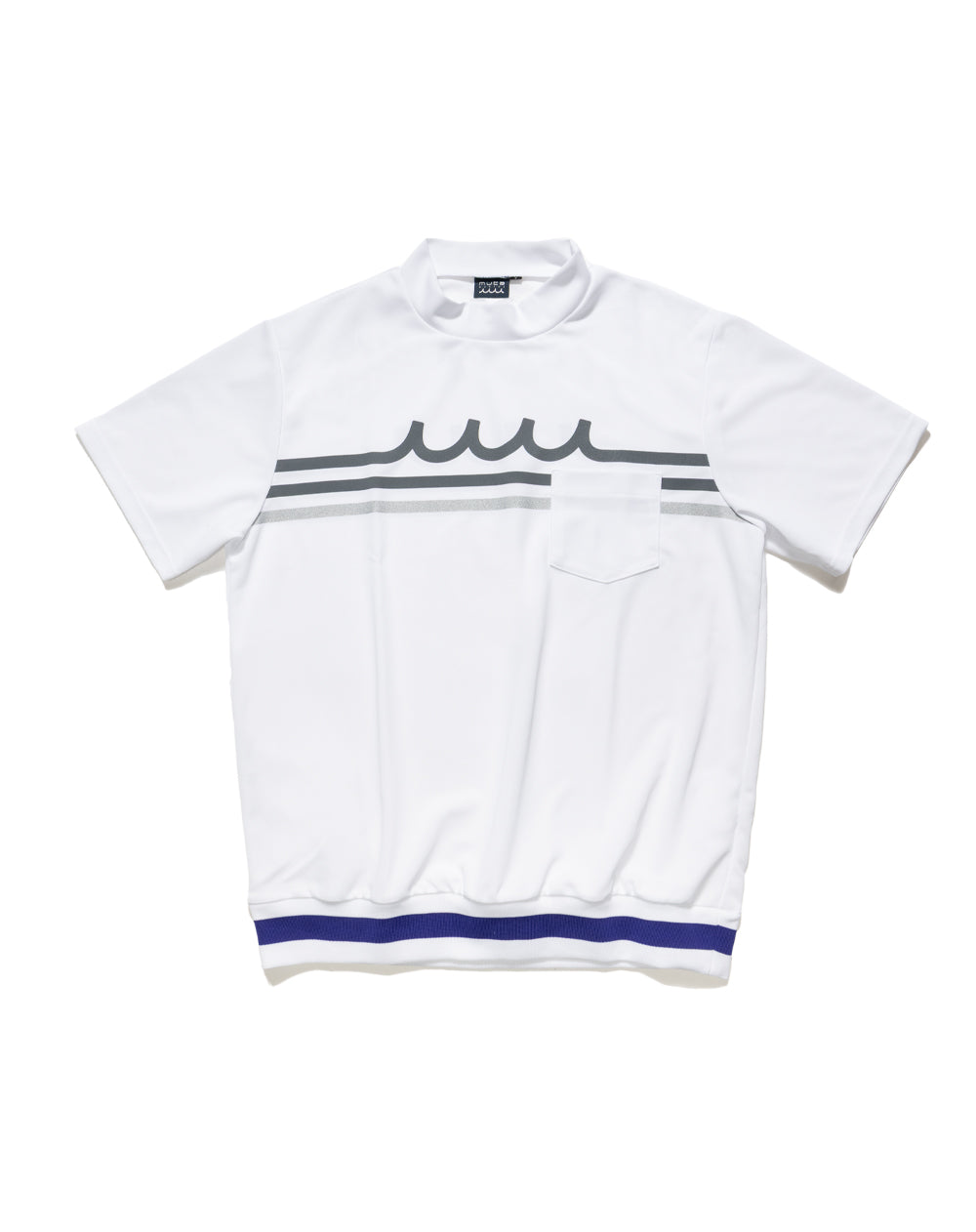 ウェーブバンド ヘムリブ モックネックシャツ [全4色] – muta Online Store