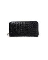 クロコダイル・イントレチャートZIP長財布(ブラック)
