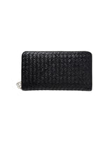 クロコダイル・イントレチャートLARGE ZIP長財布(ブラック)