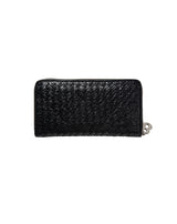 クロコダイル・イントレチャートZIP長財布(ブラック)