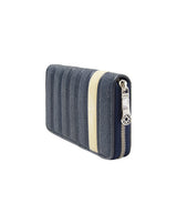 ガルーシャ・7ラインZIP長財布(ネイビー/ホワイト)