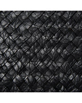 クロコダイル・イントレチャートLARGE ZIP長財布(ブラック)