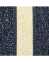 ガルーシャ・7ラインLARGE ZIP長財布(ネイビー/ホワイト)