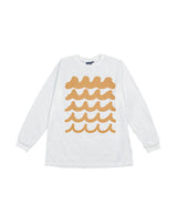 WAVE ロングスリーブTシャツ (ホワイト)