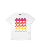RAINBOW WAVE Tシャツ ver2 (ホワイト)