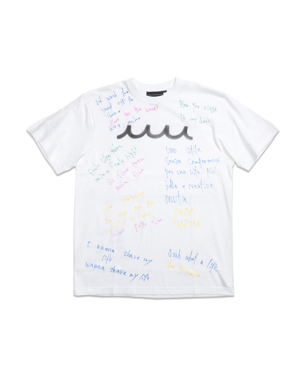 ACANTHUS × muta MARINE Hand Graffiti Wave Logo Tee [全2色] – muta
