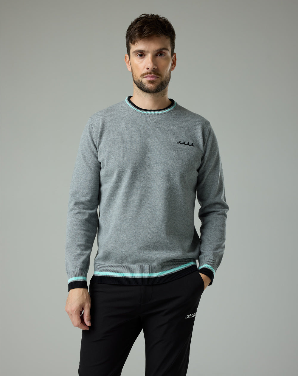 バイカラー クルーネックセーター [全3色] – muta Online Store