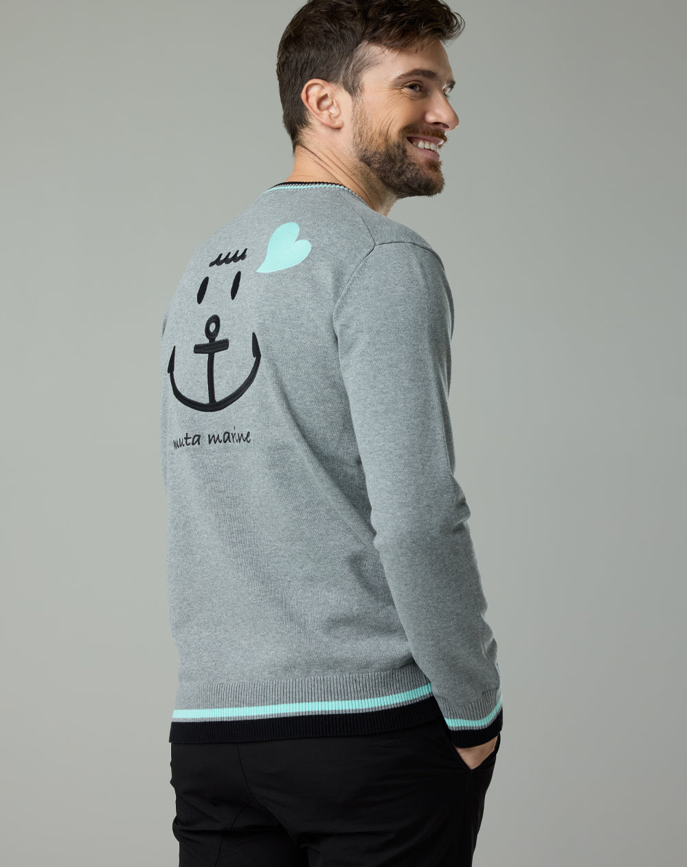 バイカラー クルーネックセーター [全3色] – muta Online Store