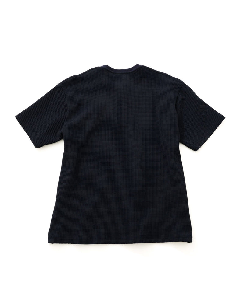 WEB限定］Safari × muta MARINE ワッフルヘンリーネックTシャツ [全2色