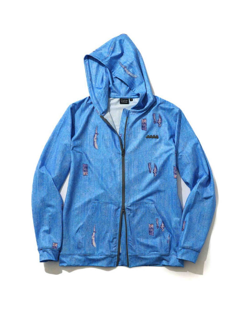 WEB限定］Safari × muta MARINE ラッシュパーカー (ダメージデニム