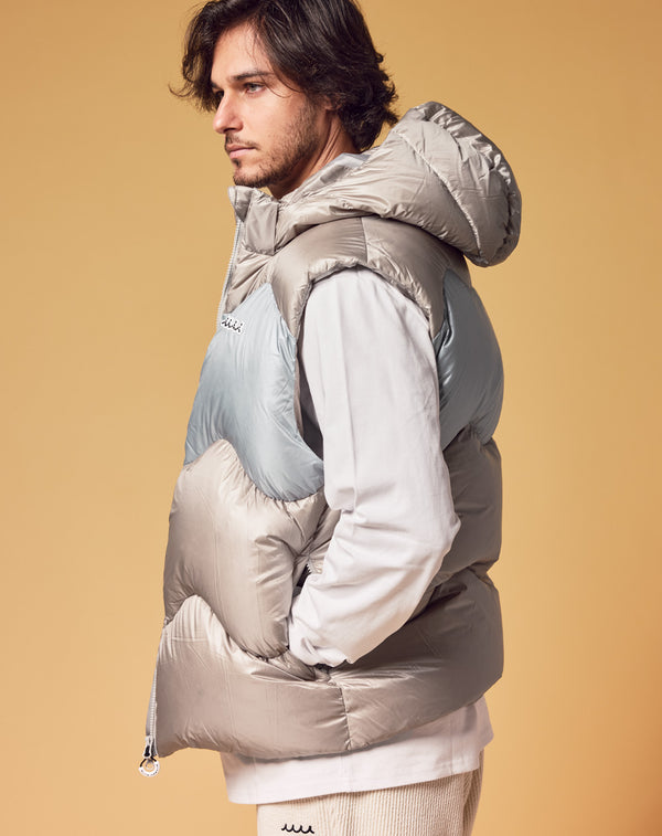 ウェーブキルト ダウンベスト [全3色]