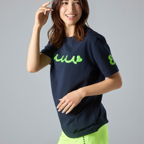muu MARINE 蛍光グリーン シャツ