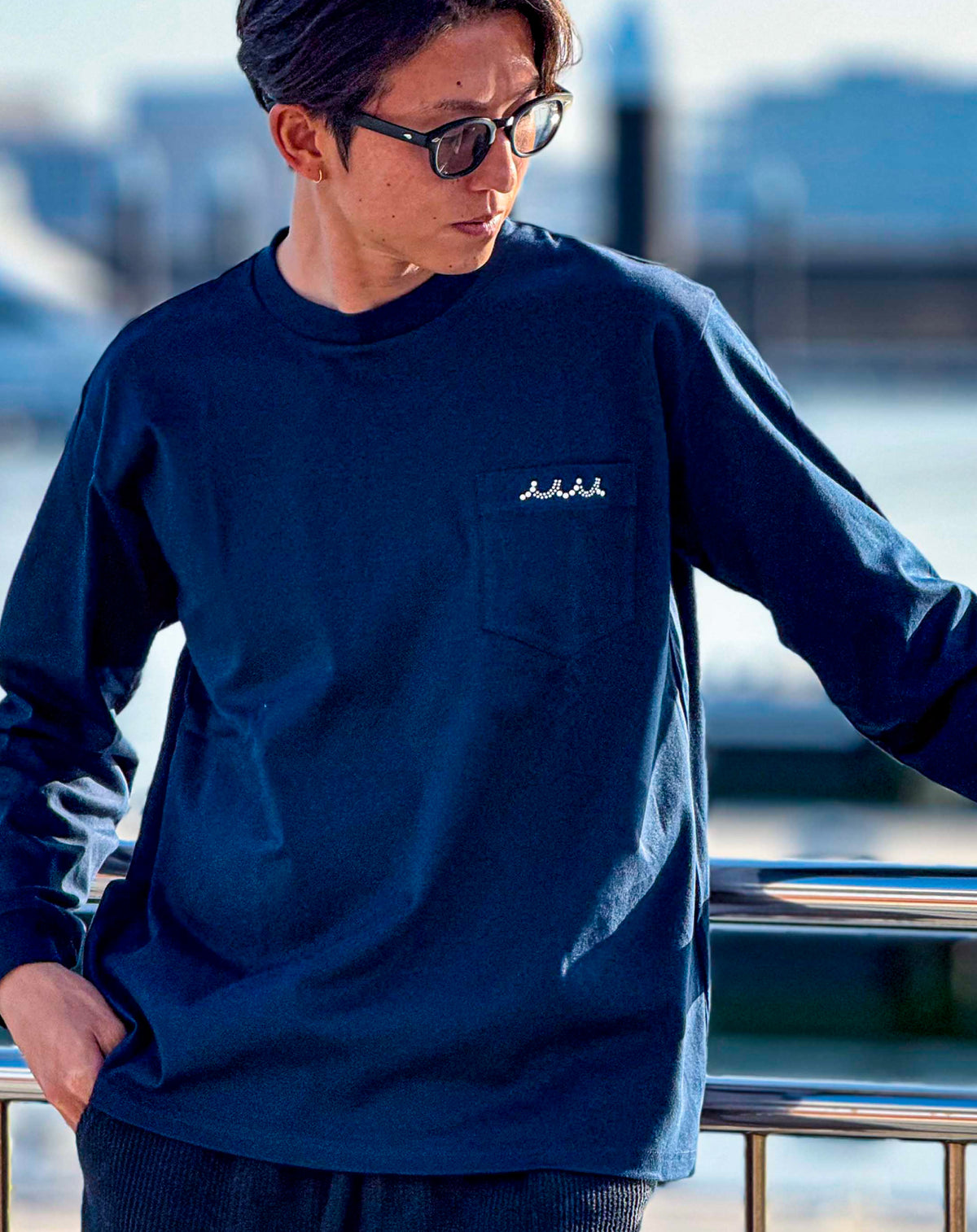 EVENT / WEB 限定］メタルロゴ スムース ロングスリーブTシャツ (WAVE