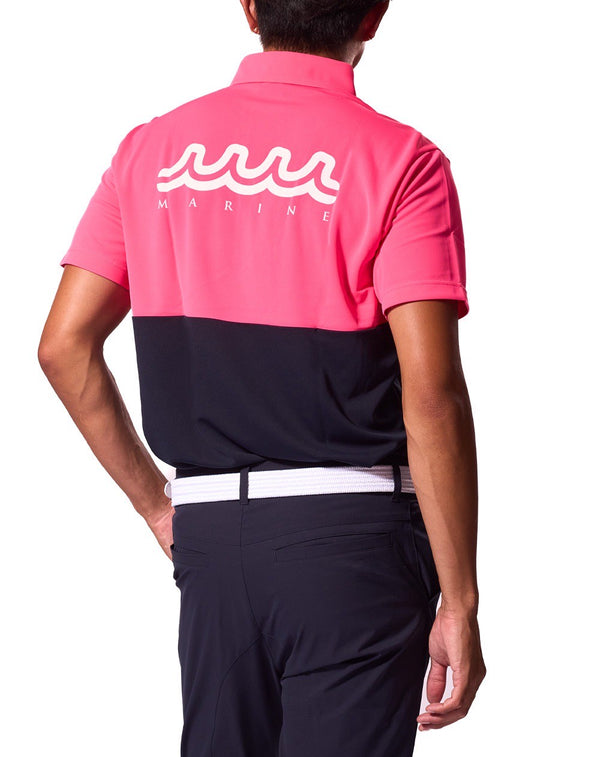 muta MARINE NEON BICOLOR WAVE ポロシャツ [全2色]