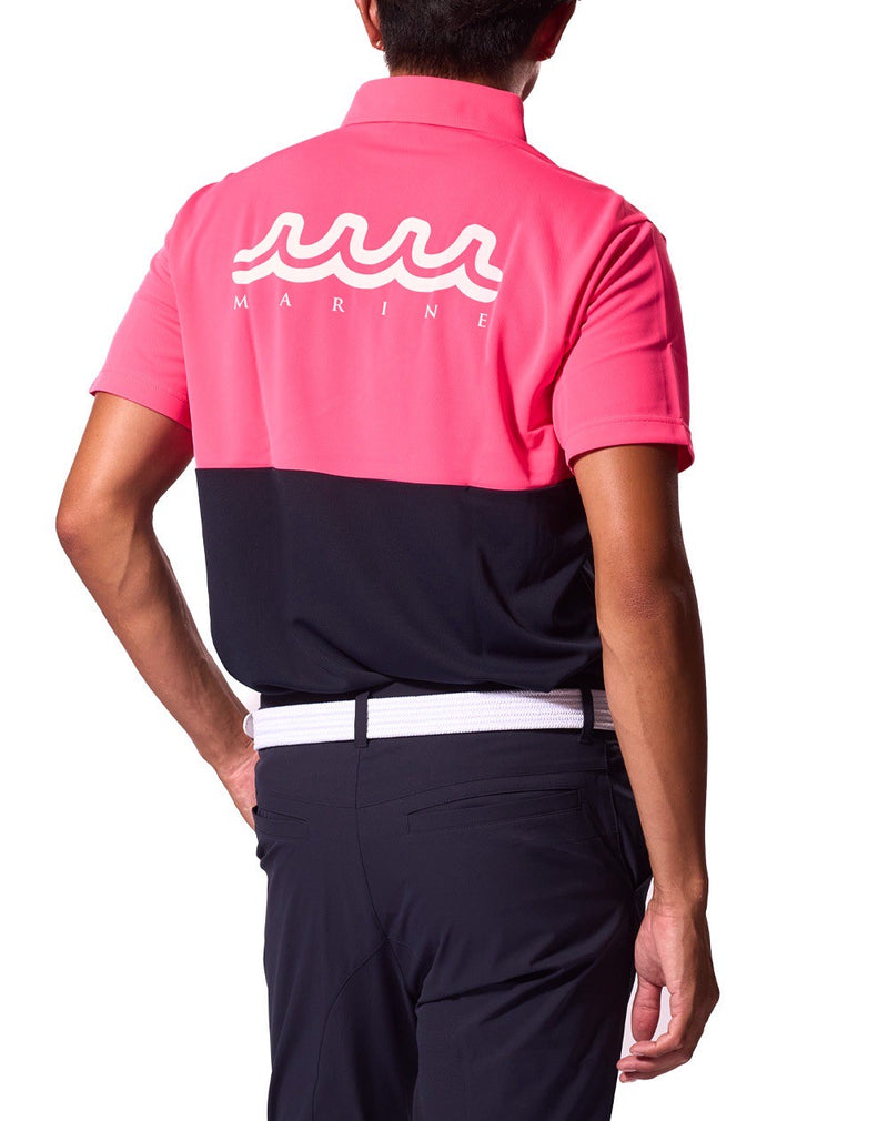 muta MARINE NEON BICOLOR WAVE ポロシャツ [全2色]