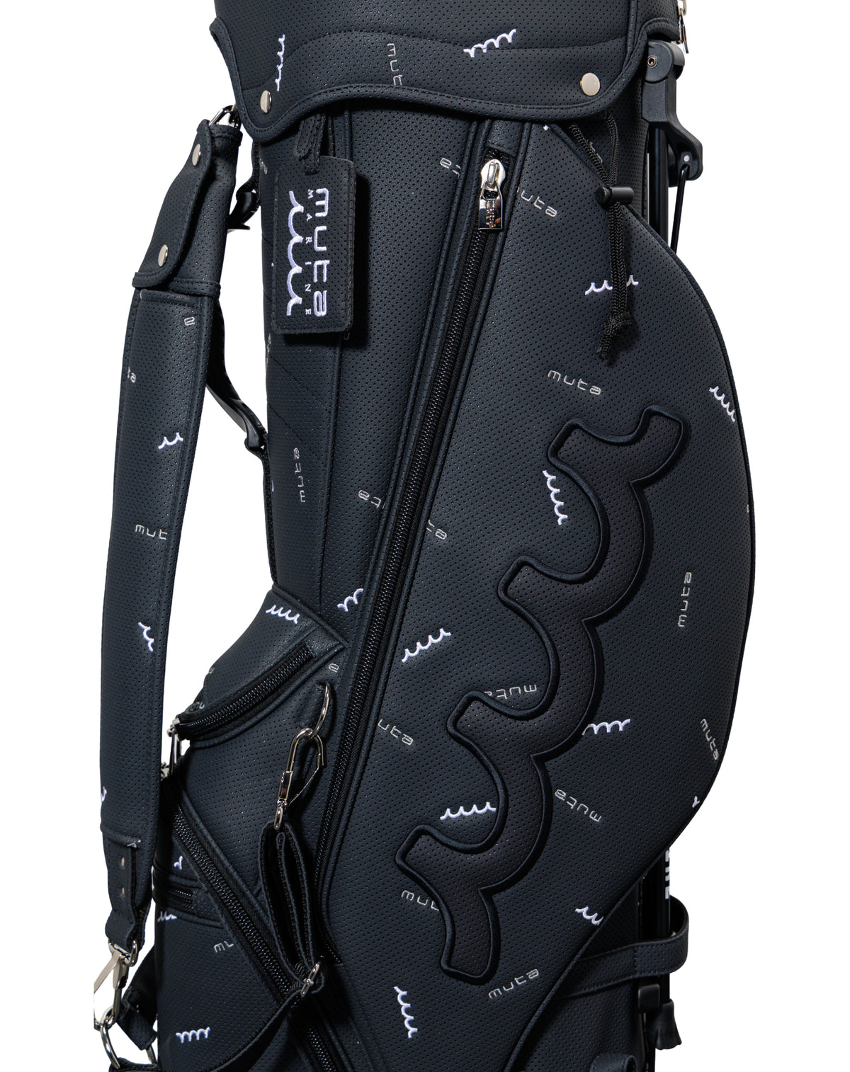 MUTA MARINE パンチングエシカルレザーキャディバック CONTINUA パンチングエシカルレザー スタンドキャディバッグ [全