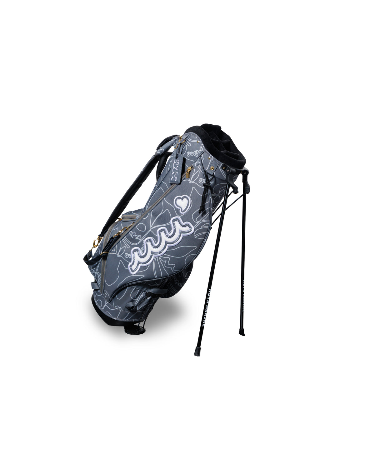 marbon キャディバックとヘッドカバーセット　まとめ売り スタンドキャディバッグ＆ヘッドカバーセット(フローラル) [全3色