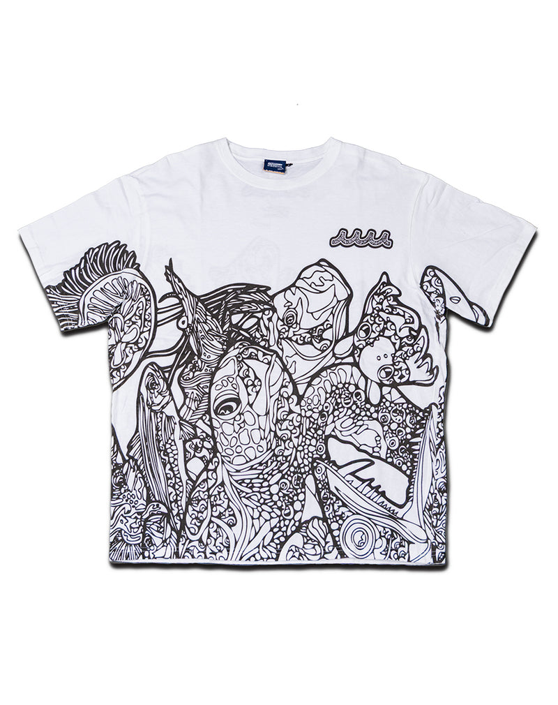 ［EVENT / WEB限定］NAMIKO (NIBOSHI&) × muta MARINE Fishing Tシャツ [全2色]