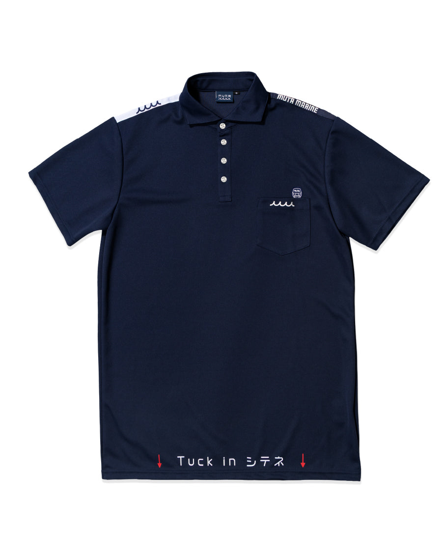 MUTA MARINE ポロシャツ イエロー/パープル ネオンロゴ ポロシャツ [全3色] – muta Online Store