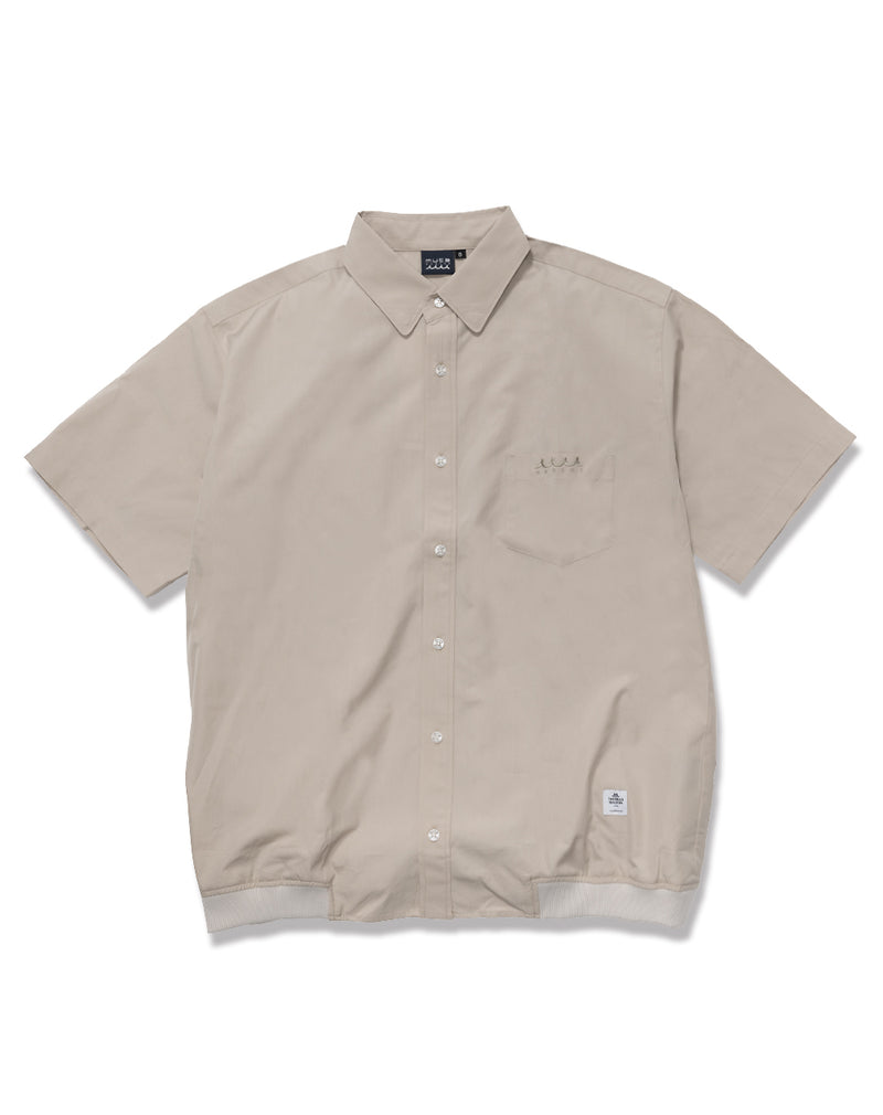 IHNN / イン | Thomas Mason アノラックシャツ | ベージュ | レディース YIN - IHNN / イン | Thomas Mason アノラックシャツ | ベージュ