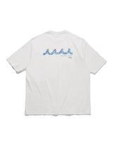 ［店舗限定：muta MARINE rinku］SEA GLASS WAVE スムースコットンTシャツ [全3色]