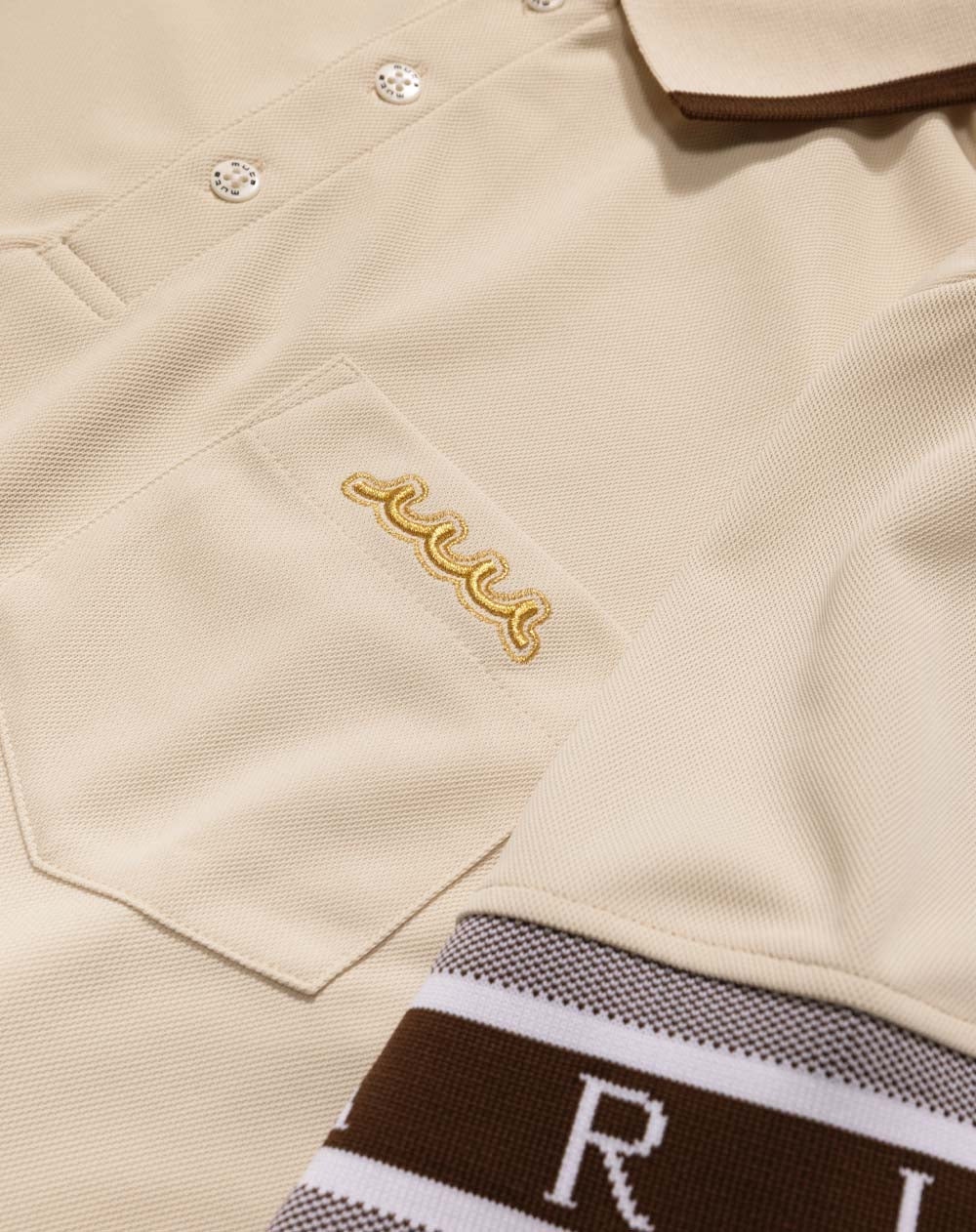 muta リブカフ ポロシャツ ベージュ XL リブカフ ポロシャツ [全3色] – muta Online Store