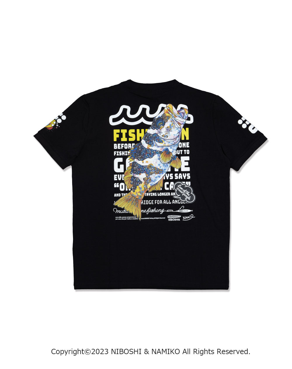 NAMIKO (NIBOSHI&) × muta MARINE Fishing Tシャツ (ロウニンアジ) – muta Online Store