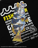 ［EVENT / WEB 限定］NAMIKO (NIBOSHI&) × muta MARINE Fishing Tシャツ (コクハンアラ)