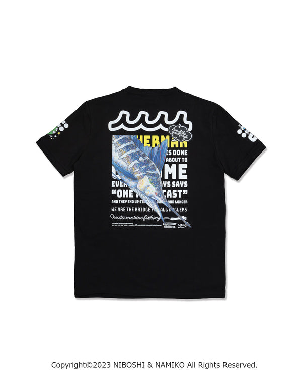 ［EVENT / WEB 限定］NAMIKO (NIBOSHI&) × muta MARINE Fishing Tシャツ (クロカジキ)