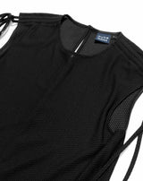 ストレッチメッシュ シャーリングワンピース [全3色]