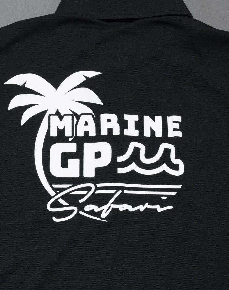 muta MARINE Safari別注 ネイビー パイル ポロシャツ 6 L位 ムータ MARINE MUTA サイズM ポロシャツ（EVENT / WEB］Safari