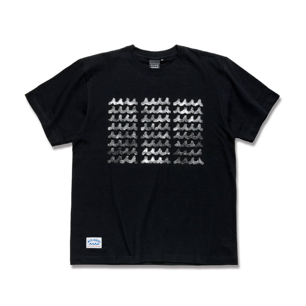 ACANTHUS x muta MARINE STENCIL TEE★ブラック ACANTHUS × muta MARINE Foil Print Wave Logo Tee [全3色] – muta