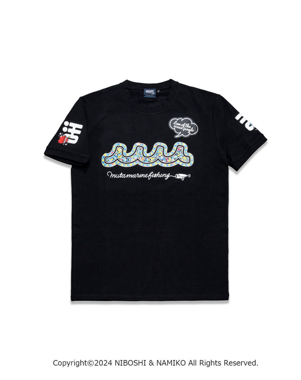 NAMIKO (NIBOSHI&) × muta MARINE Fishing Tシャツ (ロウニンアジ)