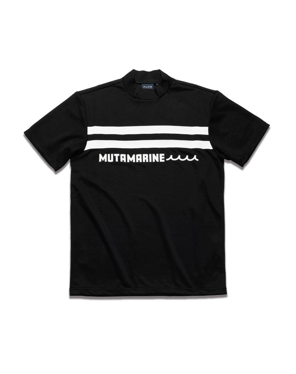 MOONSHOT ストライプモックネックTシャツ　黒　M REAMIDEメッシュ モックネックシャツ [全4色] – muta Online Store